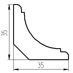 Плинтус "Зеркальный" сращённый Плинтус Зеркальный сращённый Цена от 25 руб./пог.м.